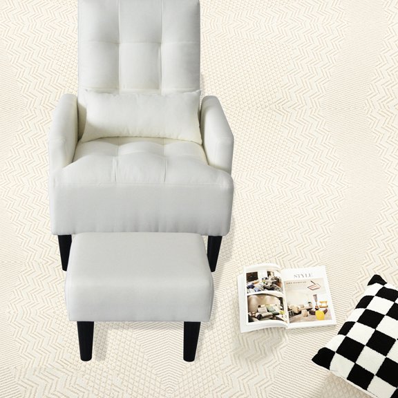 Fabric Recliner for Living Room | Soft Cushion & Storage | Relaxing Time