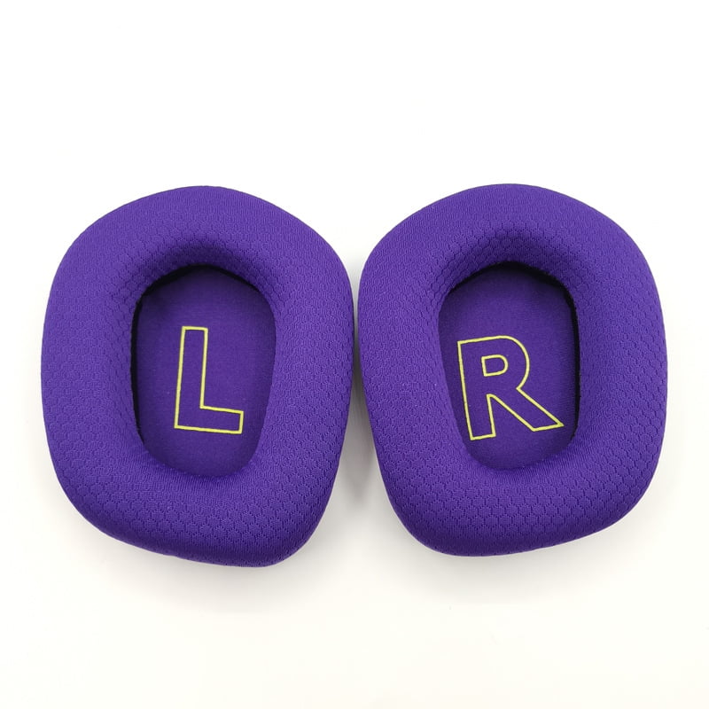 Replacement Earpads For Logitech G733 Headphones - Black/Purple Breathable Mesh