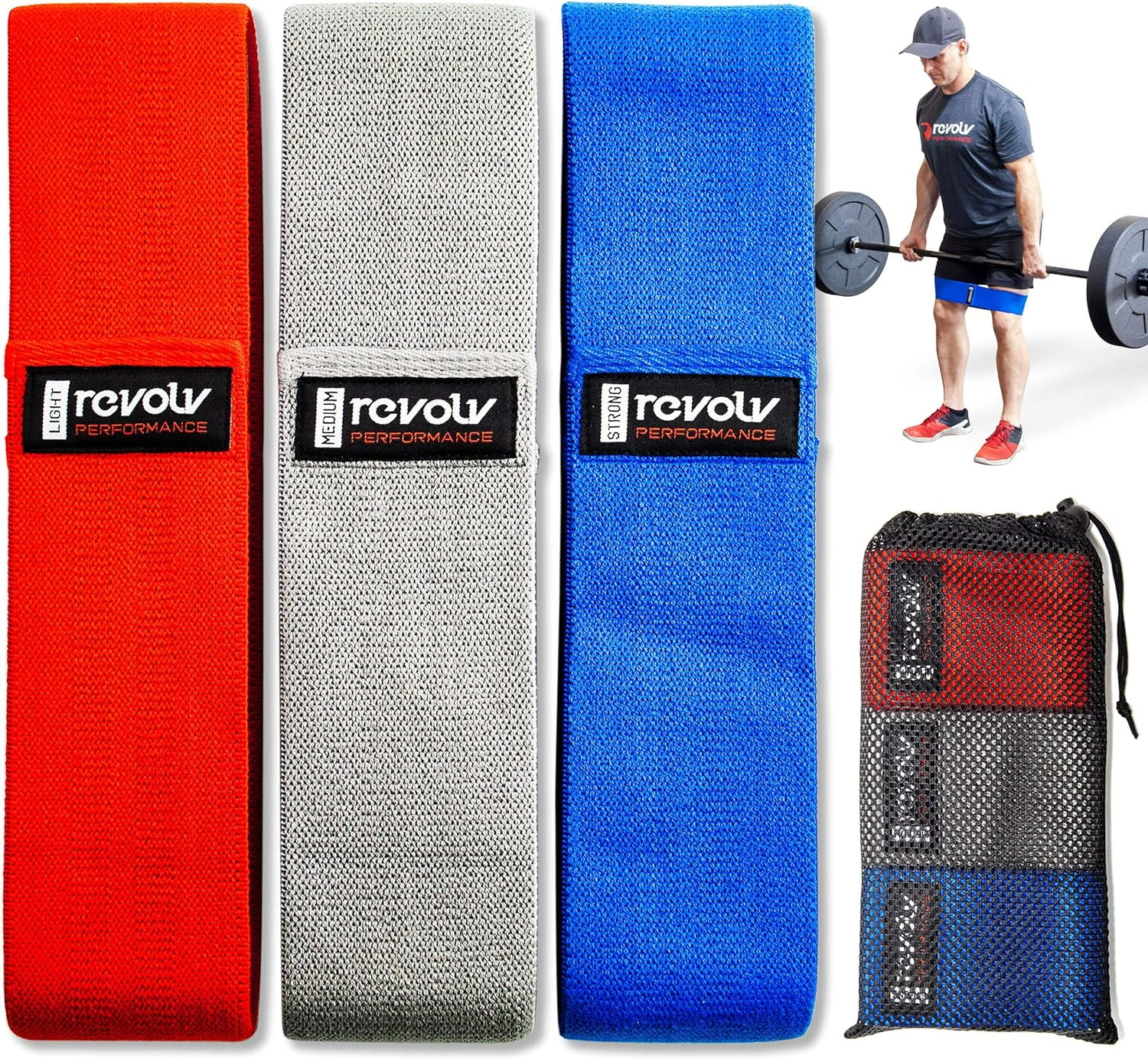 Fabric Resistance Bands - Perfect For Leg, Glute, And Hip Abductor ...