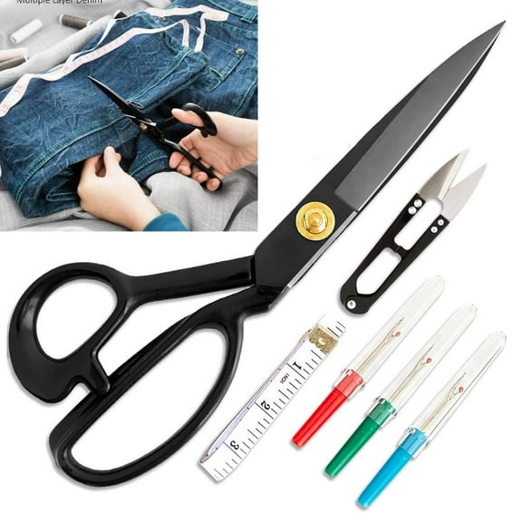 Fabric Scissors,Sewing Scissors,9 inch Heavy Duty Sewing Scissors for Leather Tailor,Tailoring Shears for Home Office Craft