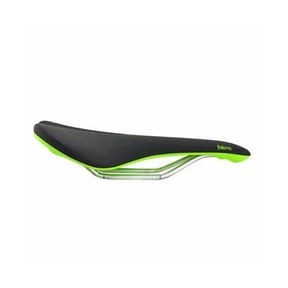Fabric Scoop Elite Shallow Cro-Mo Rails Road MTB Cannondale Saddle , Black/Green #VL1791
