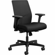 Fabric Seat Mesh Back Task Chair, Black