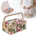 thumbnail image 1 of Fabric Sewing tool Storage Box,Extra Large Sewing Basket Basket for Needles Thread Tape Measure and Other Storage, 1 of 9
