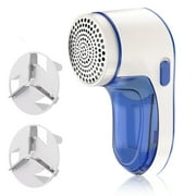GLUAAE Fabric Shaver, Electric Lint Remover with 3 Replaceable Blades, USB Rechargeable Pill Bobble Sweater Defuzzer for Clothes and Furniture to Remove Fuzz, Pills, Bobbles, Blue