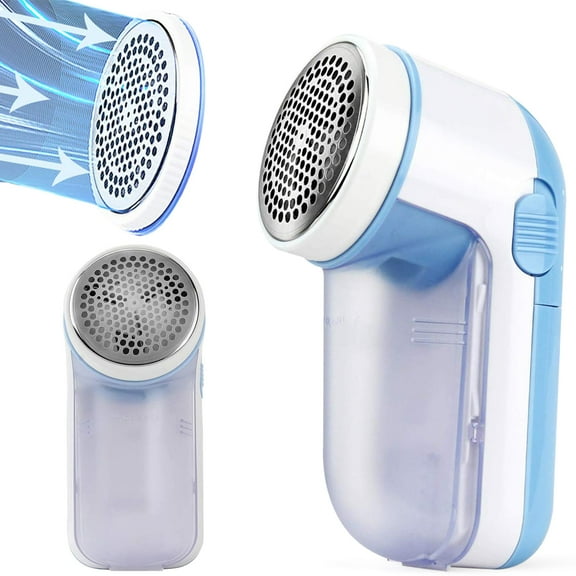 Fabric Shaver, Electric Lint Remover for Clothes, Battery Operated Defuzzer Lint Shaver with 3 Blades for Sweater, Couch, Blanket