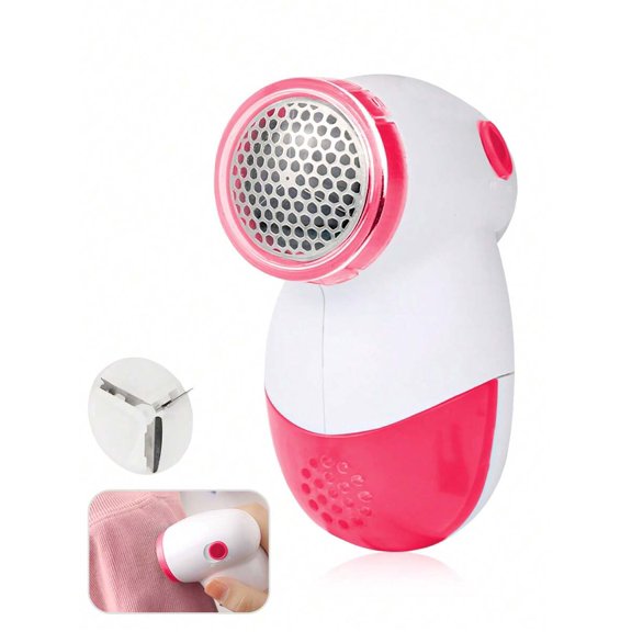 Fabric Shaver and Lint Remover, Battery Operated Electric Fuzz Remover for Clothes, Furniture, and Curtains, Portable Sweater Defuzzer Tool for Removing Pilling and Pom-Poms, Handheld Set