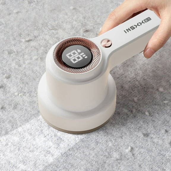Fabric Shaver Lint Remover, LCD Display, Rechargeable 2000mAh Battery, 8000R Motor 6 Blades, 3-Way Protection, for Clothes Carpet Sofa Fuzz Lint Balls Pet Hair, Portable