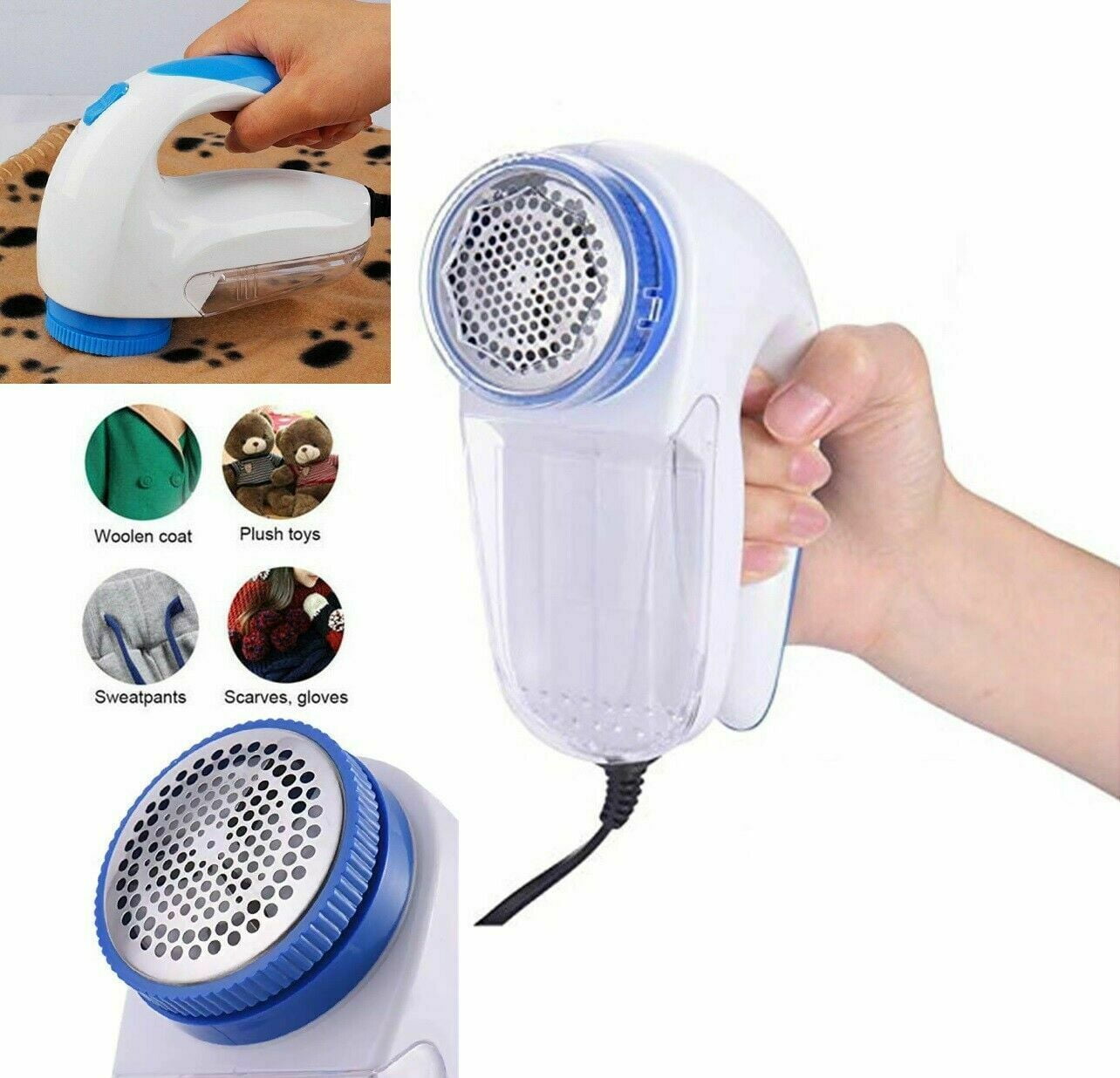  Portable Lint Remover, Handheld Reusable Double Sided Clothes  Fuzz Off Shaver Tool,Sweater Clean Brush, Clothes Fuzz Pill Lint Remover  for Clothes, Pet Hair Fuzz Remover : Health & Household