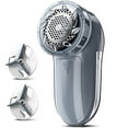 thumbnail image 1 of Fabric Shaver Lint Remover, Rechargeable Fabric Lint Shaver Defuzzer with 2in1 Replaceable Stainless Steel 3-Leaf Blades, Remove Clothes Fuzz, Lint Balls, Pills, Bobbles, 1 of 8