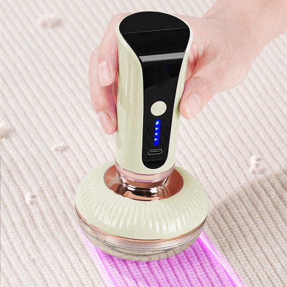 Fabric Shaver Lint Remover Rechargeable USB | 3-Speed Sweater Defuzzer | Honeycomb Mesh Safety, Stainless Steel 6-Blade | Portable, Large Lint Container | Purple/Pink/Green | 5.8x3.2 in