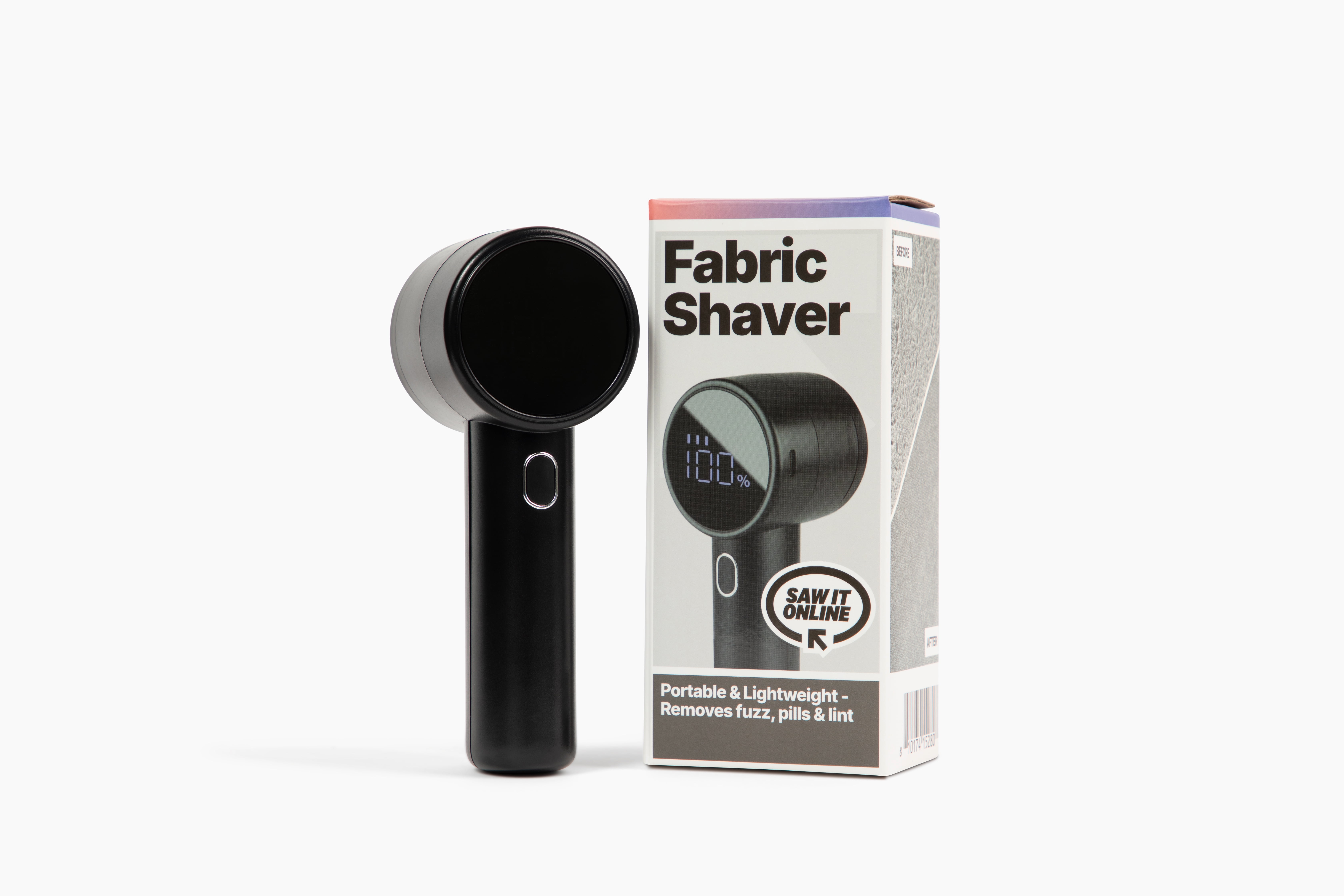 Rechargeable Fabric Shaver with LED Display and Dual Blades for Clothes and Furniture