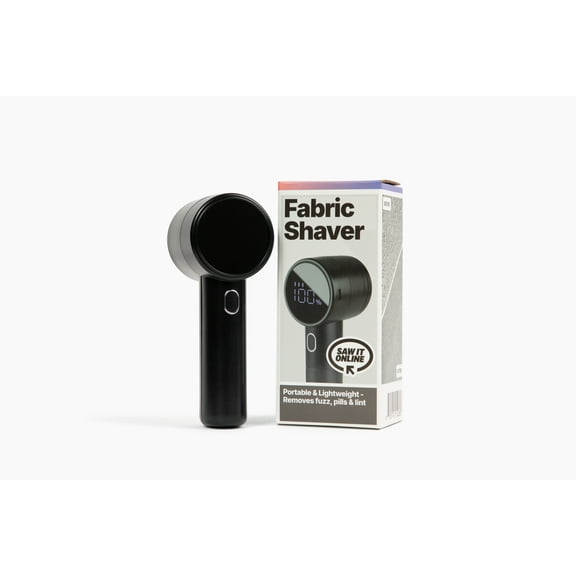 Rechargeable Fabric Shaver with LED Display and Dual Blades for Clothes and Furniture