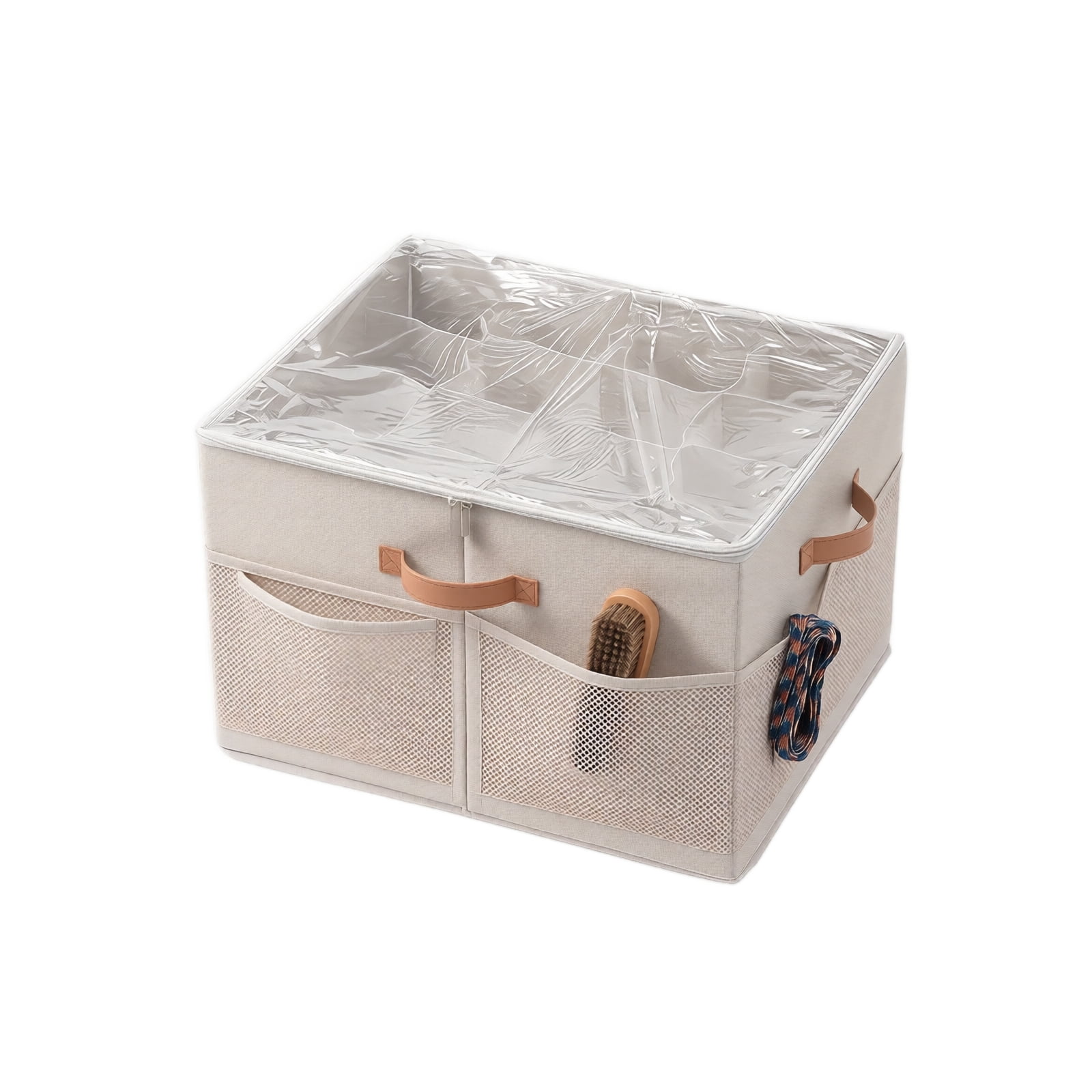 Small Gear Racks Fabric Shoe Organizer Storage Box, Collapsible Under Bed and Closet ...