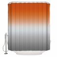thumbnail image 1 of Fabric Shower Curtain, Abstract Orange and Grey Gradient Shower Curtains with 12 Hooks Waterproof Machine Washable Bath Curtains for Bathroom, 36 x 78in, 1 of 6