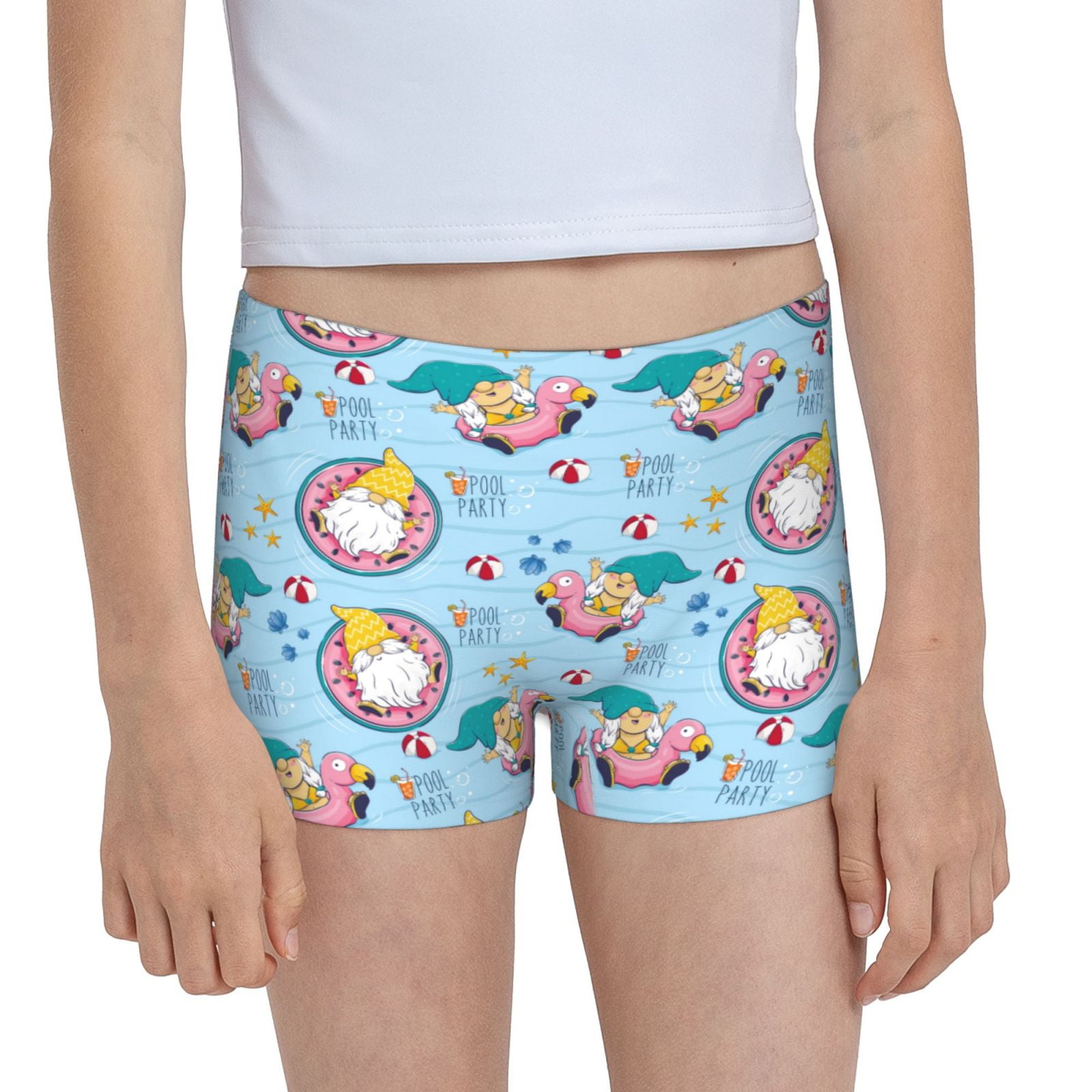 Easygdp Gnome Pool Party Girls Hipster Cotton Underwear Little Girls