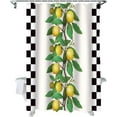 thumbnail image 1 of Fabric Shower Curtain for Bathroom Tropical Lemon Fruits Custom Shower Curtain Set with Hooks Luxury Bathroom Curtains Buffalo Plaid Black White Waterproof Polyester Bathroom Accessories 54x84inch, 1 of 6