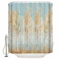 thumbnail image 1 of Fabric Shower Curtain, Brown Trees Forest Impressionist Oil Painting Art Shower Curtains with 12 Hooks Waterproof Machine Washable Bath Curtains for Bathroom, 72 x 96in, 1 of 6
