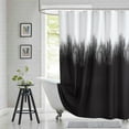 thumbnail image 1 of Fabric Shower Curtain, Navy Blue Ombre Cloth Shower Curtains for Bathroom, Modern Waterproof Bathroom Curtains, 60" W x 72" H, 1 of 6