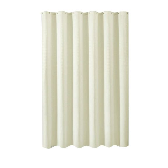 Fabric Shower Curtain Set For Bathroom With 12 Plastic Hooks 70.86 in x 70.86 in Polyester Heavy Duty Hotel Weighted Bath Curtain
