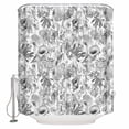 thumbnail image 1 of Fabric Shower Curtain, Summer Grey Ocean Seahorse Seashell Starfish Coral Bathroom Curtain with 12 Hooks Waterproof No Bad Odor Machine Washable Bath Curtains for Bathroom, Spa Room, 72"x72", 1 of 6