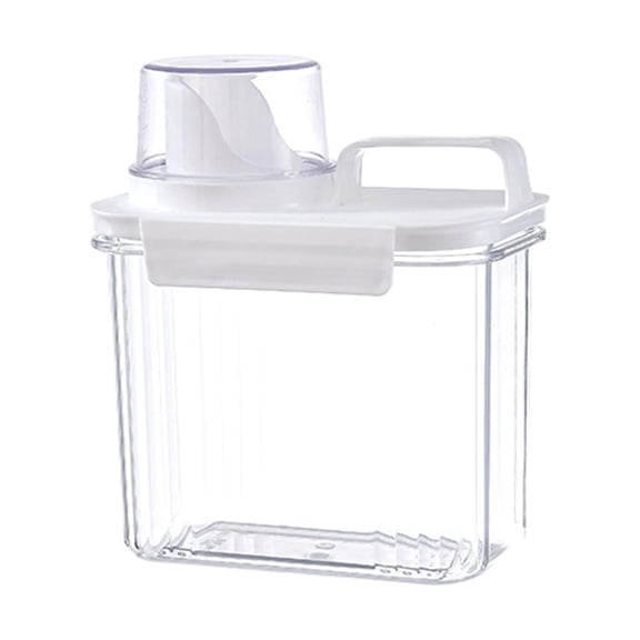 Fabric Softener Dispenser Household Laundry Container Leakproof Refillable Laundry Powder Containers for Laundry Room Kitchen 1500ml