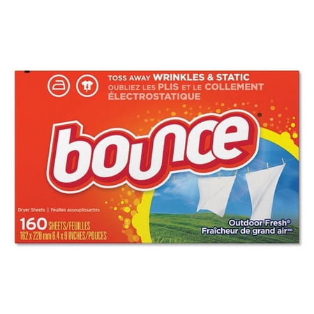 Fabric Softener Sheets, Outdoor Fresh, 160 Sheets/box | Bundle of 10 Boxes