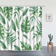 thumbnail image 1 of Fabric Spring Flower Shower Curtains for Bathroom r Red Floral Plant Green Leaves Orange Bathtub Accessories rative Set, 1 of 7
