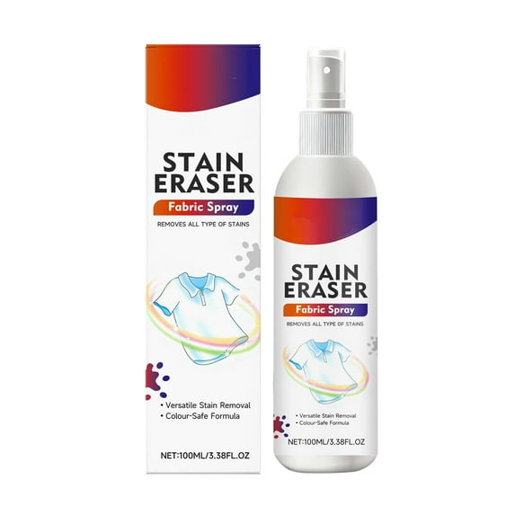 Fabric Stain Remover Spray 100Ml Effective Formula For Removing Spots And Spills From Clothing Upholstery And Textile Materials