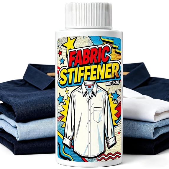Fabric Stiffener, 3.5 fl oz / 100 ml Fabric Stiffening with High Elasticity for Cotton, Polyester, Nylon and Blends, for Rug Backing, Ribbons, Curtains, Flowers (3.5 fl oz / 100 ml)