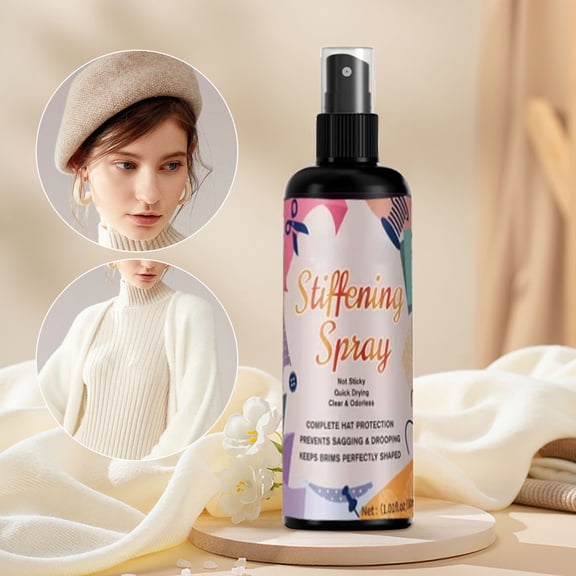 Fabric Stiffening Spray, 100ml Starching Solution, Long-Lasting Shape Restorer For Crafts, Fast-Drying Textile Stiffener, Form Support For Crochet and Costumes