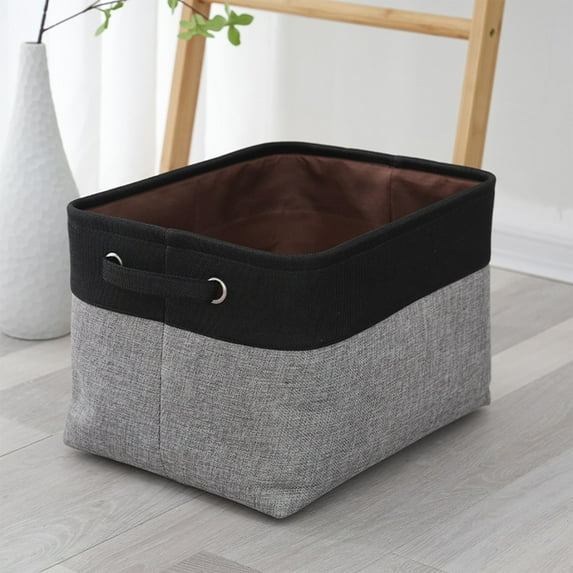 Fabric Storage Basket, Collapsible Organizer Bin, Clothes & Toy Storage, 15x10in Durable, Versatile, for Bedroom Closet Gift Packaging