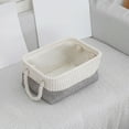 thumbnail image 1 of Fabric Storage Basket, Foldable Gray Cloth Storage Basket with Handles, Easy to Carry, Durable Stitching, for Home Organization and Toy Storage, for Households, 1 of 6