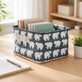 thumbnail image 1 of Fabric Storage Basket Organizer for Home, Cotton Linen Desktop Container Box for Makeup Office Supplies Toys Accessories Sundries Storage Vanity Table Bedroom Cabinet Organization, 1 of 7
