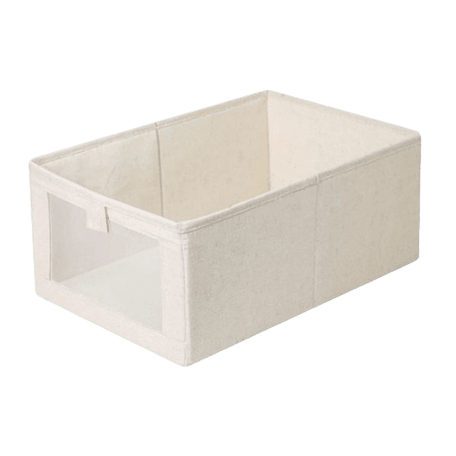 Fabric Storage Bin 15X11X7 Inch Foldable Cotton Linen Organizer Box ...