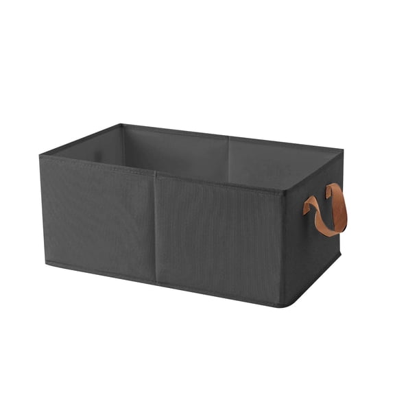 Fabric Storage Bin, Household Organizer Basket, Reinforced Frame Structure to Keep Stereoscopic Shape, Collapsible Stackable Container for Bedroom Indoor Use, 18*11*8 inches