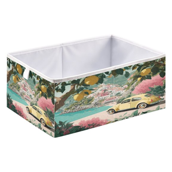 Fabric Storage Bins Foldable Cube For Home Organization Baskets An Italian Beach Town