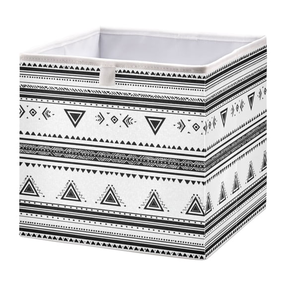Fabric Storage Bins Foldable Cube For Home Organization Baskets Boho Pattern
