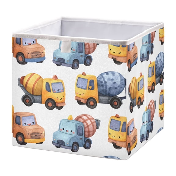Fabric Storage Bins Foldable Cube For Home Organization Baskets Concrete Mixer