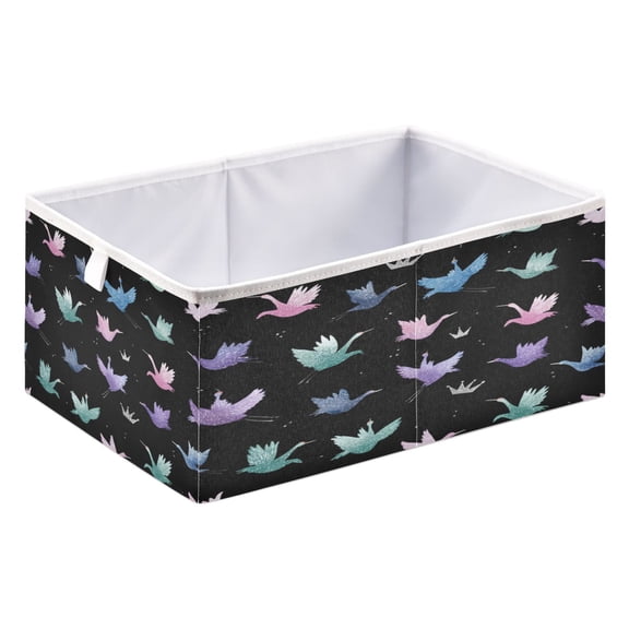 Fabric Storage Bins Foldable Cube For Home Organization Baskets Small Crane
