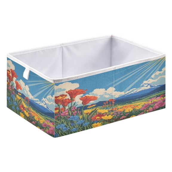 Fabric Storage Bins Foldable Cube For Home Organization Baskets The Bright Sky