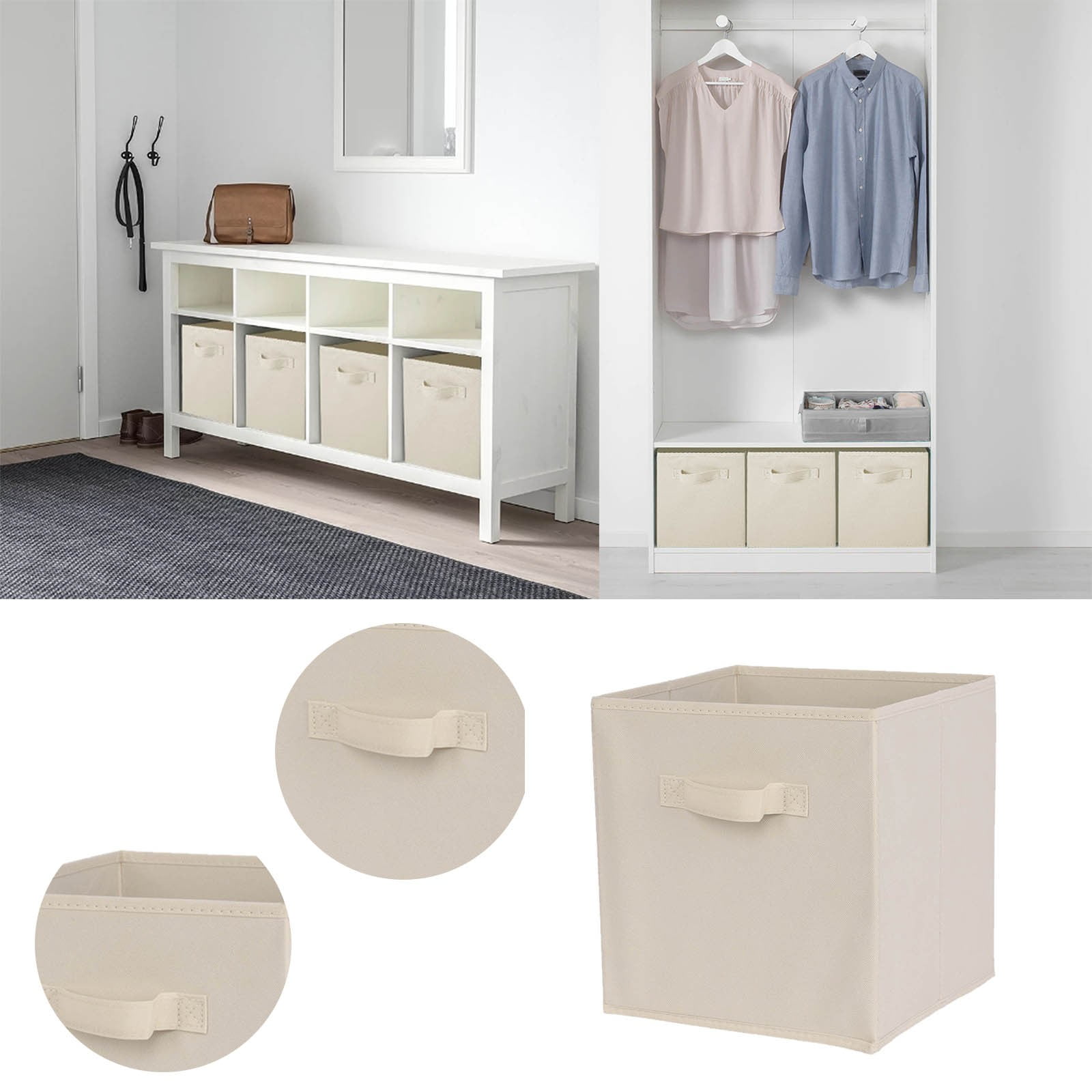 Fabric Storage Box Fabric Household Drawer Type Wardrobe Clothing