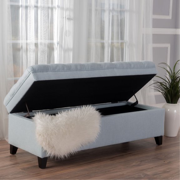Fabric Storage Ottoman / Ideal for Living Room / Store Games & Provide Extra Seating