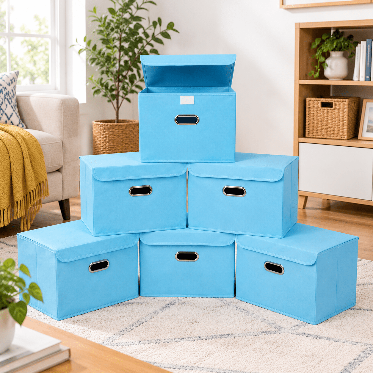 Collapible Container Fabric Storcube Bfoldable Organizer Container Collapsible Basket With ...