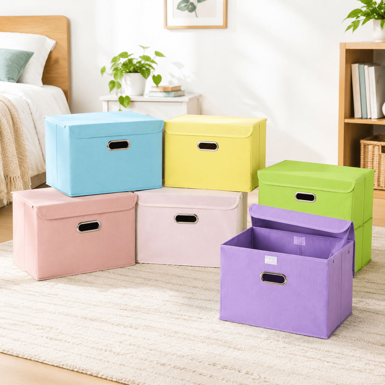 Collapible Container Fabric Storcube Bfoldable Organizer Container Collapsible Basket With ...