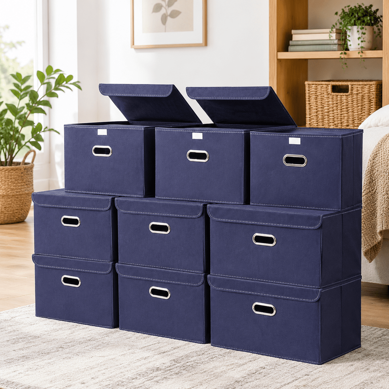 Collapible Container Fabric Storcube Bfoldable Organizer Container Collapsible Basket With ...