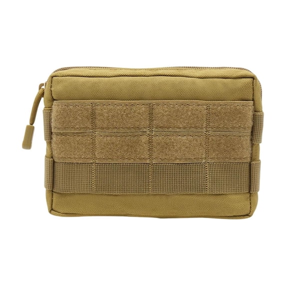 Fabric Tactical Gear Pouch, Multi-Purpose Molle Waist Pack, Lightweight Scratch-Resistant Travel Organizer, Hiking Camping Belt Bag