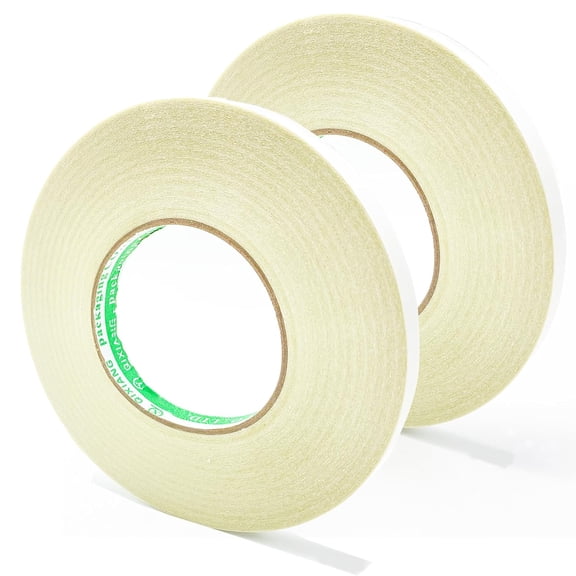 Fabric Tape Double Sided, Strong Adhesive Hem Tape Stitch Witchery Tape, No Sew Hemming Tape for Pants, Curtains, Clothes, Easy to Remove 1/2 Inch x 200 Feet 2 Rolls