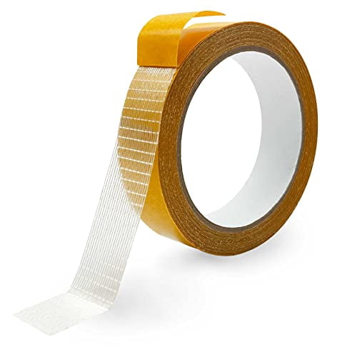 Fabric Tape Multifunctional Double Sided Tape,Clear Tape for Clothes,Double Stick Carpet Tape Heavy Duty 1inchx33FT10m High Stickness Strong 2 Sided Tape