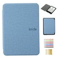 thumbnail image 1 of Fabric Texture Case for Amazon Kindle 11th Generation (2022 Release), for Amazon Kindle 6 Inch 2024, with Magnetic Auto Sleep Wake Feature - Skyblue, 1 of 5