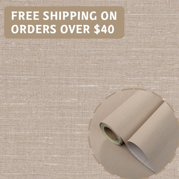 Fabric Texture PVC Fabric textile base Peel and Stick Wallpaper Self Adhesive Linen Look Wall cover Waterproof Washable Removable Vinyl Roll for Living Room Bedroom Accent Wall DIY Wallpaper self-adh